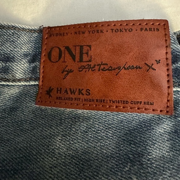 ONE TEASPOON Hawks High Waist Denim Shorts - Picture 7 of 7